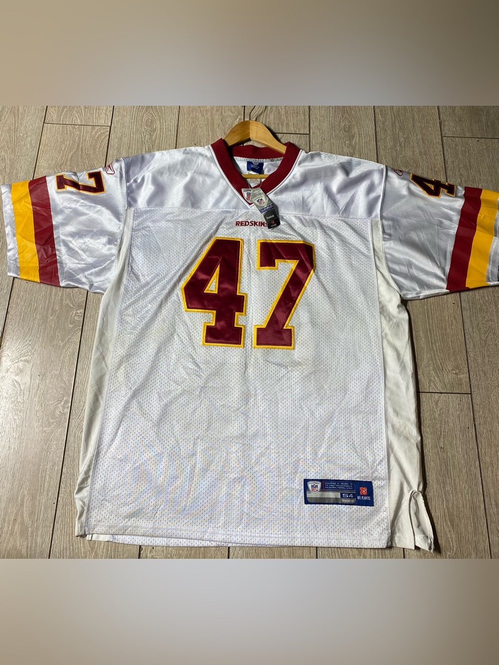 VTG On Field Reebok Washington Redskins Chris Cooley #47 Jersey Size 54 Stitched